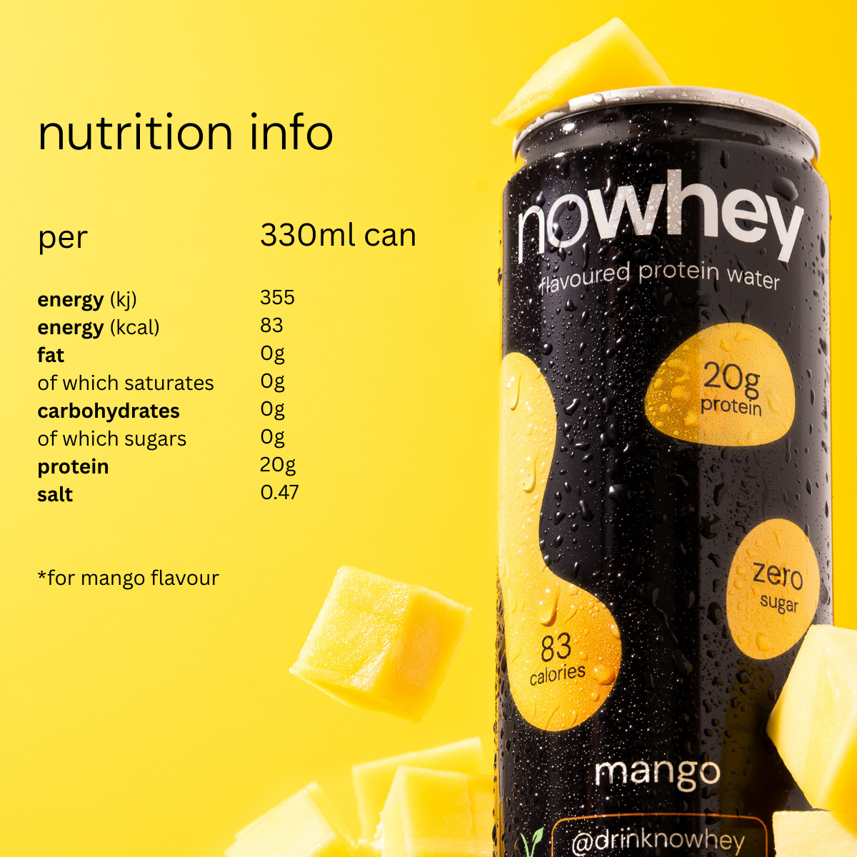 nowhey mango - 12 x 330ml