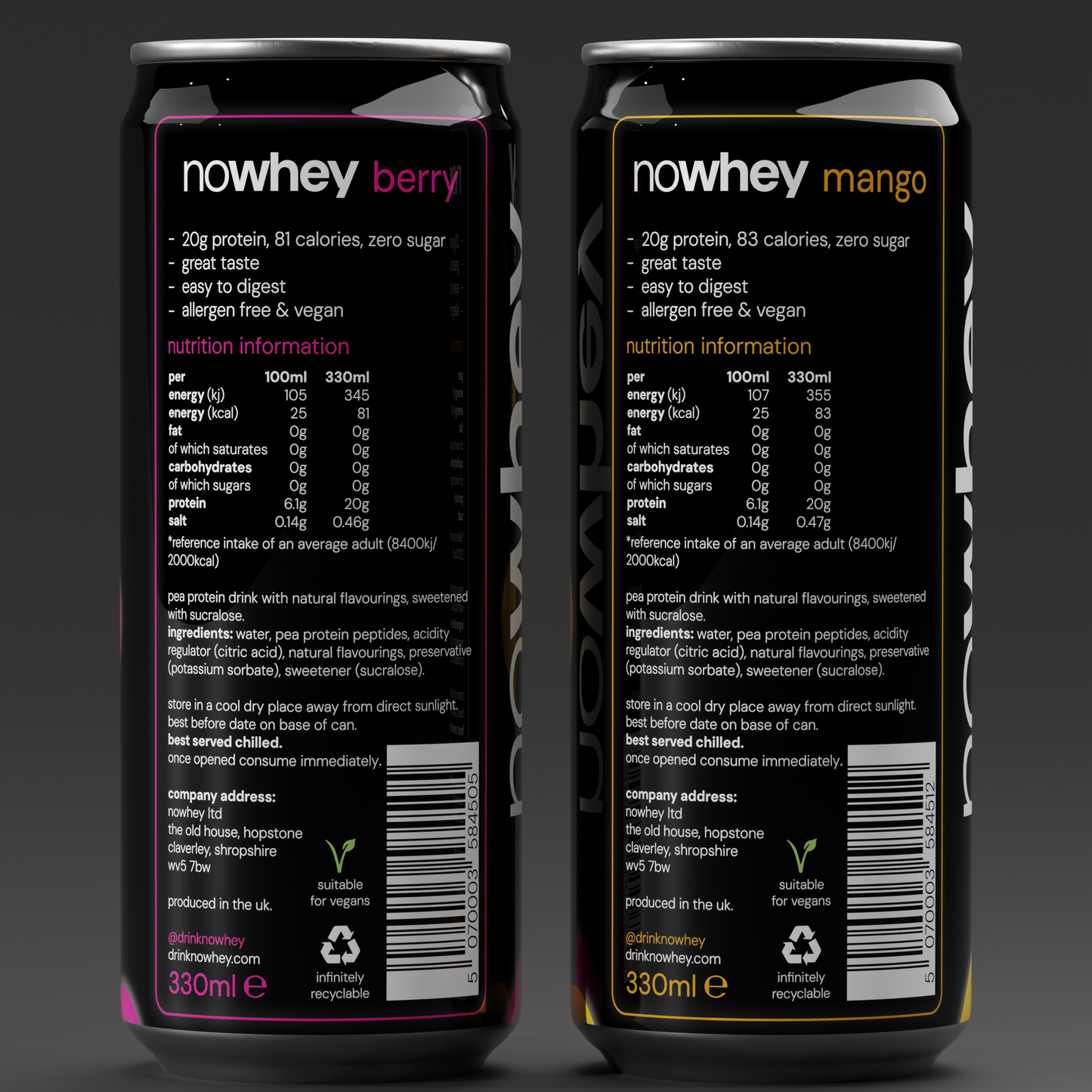 nowhey mixed bundle - 24 x 330ml