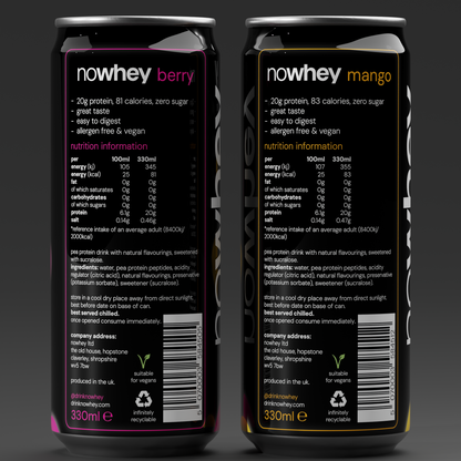 nowhey mixed bundle - 24 x 330ml