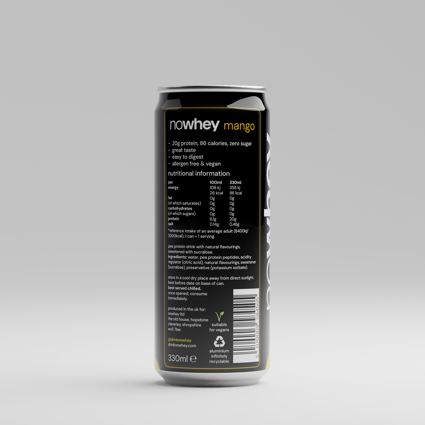nowhey mango - 12 x 330ml