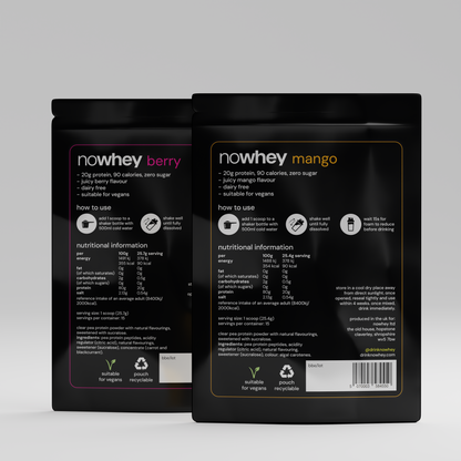 nowhey powder - mixed bundle 2 x 15 servings